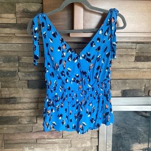 ELODIE leopard  tank blouse